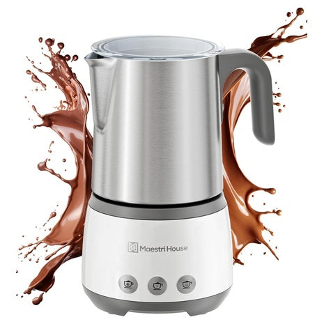 16.9 oz Maestri House 600W 4-in-1 DualFro 400 Electric Milk Frother & Steamer