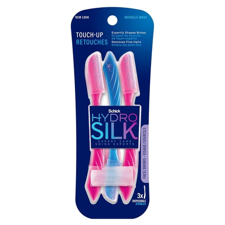 3-Pack Schick Hydro Silk Touch-Up Dermaplaning Tool