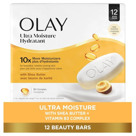 12-Pack Olay Ultra Moisture Hydratant Beauty Bar