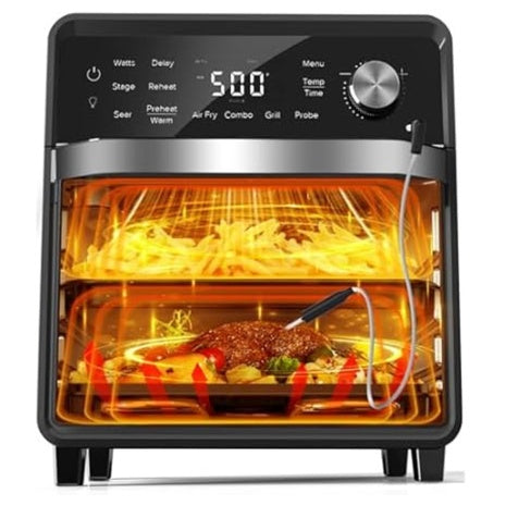 Nuwave Plug-In Grill Air Fryer Oven Combo With Sheath Heaters