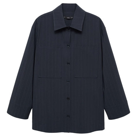 Women's Pinstripe Overshirt