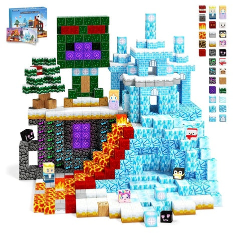100 Piece Magnetic Building Tiles Set