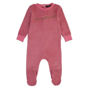 Baby Velour Footie