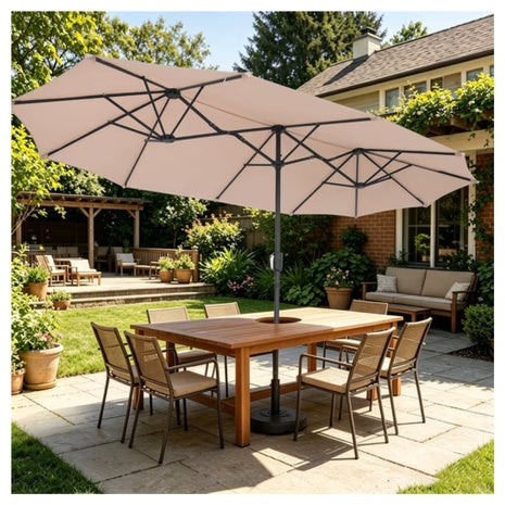 13-ft Ainfox Large Rectangle Patio Umbrella (2 Colors)