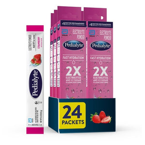 24 Strawberry Fast Hydration Electrolyte Powder Packets