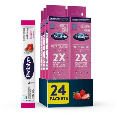 24 Strawberry Fast Hydration Electrolyte Powder Packets