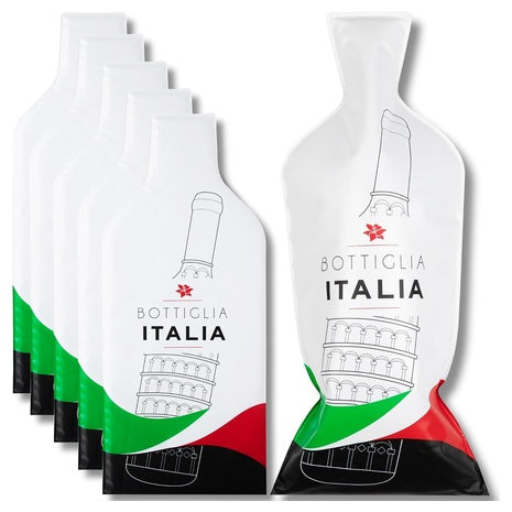 6-Pack Reusable Wine Bottle Travel Bags