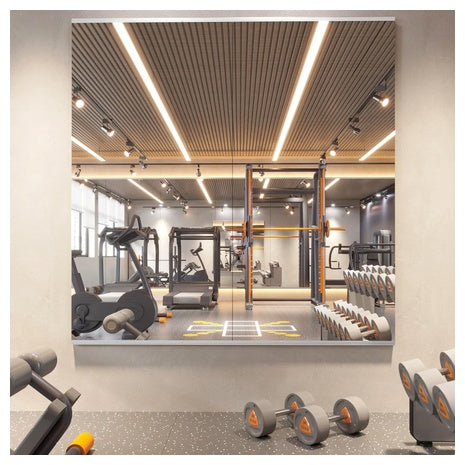 2-Pack Wall Mount 56" Frameless Home Gym Mirrors