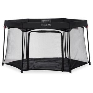 Dream On Me Onyx Baby Playpen with Zipper Access Door