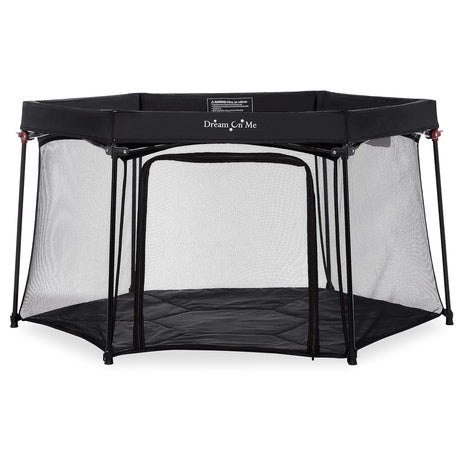 Dream On Me Onyx Baby Playpen with Zipper Access Door