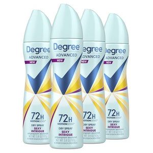 4-Pack Degree Women Dry Spray Deodorant