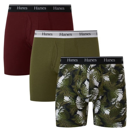 3-Pack Hanes Underwear Boxer Briefs