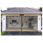 Elytsemoh 16x7FT Garage Screen Doors For 2-Car Garage