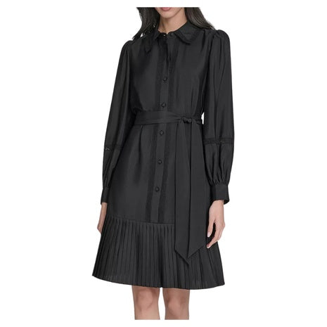 Eliza J Women's Pleated Shirt Dress