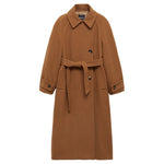 Woollen Coat With Belt