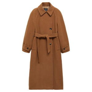 Woollen Coat With Belt