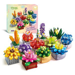 12 Plant Succulent Flowers Building Set