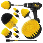 9-Pack Holikme Drill Brush Power Scrubber Cleaning Attachment Set