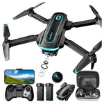 1080P HD Foldable Camera Drone with 2 Batteries and Carrying Case