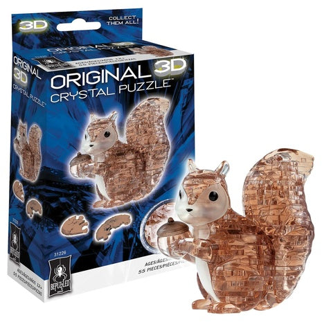 Bepuzzled 3D Crystal Squirrel Puzzle