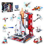 885 Piece 12-in-1 Space Shuttle STEM Rocket Building Kit with 3 Astronauts