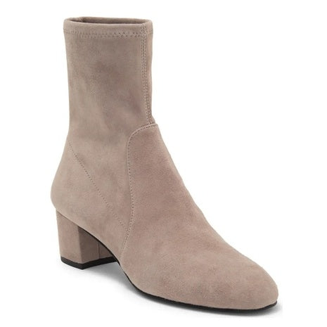 Stuart Weitzman Women's Sofia Stretch Topo Suede Bootie