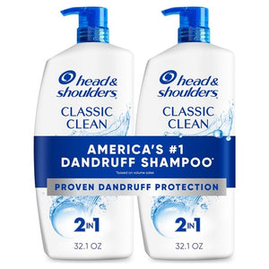 2 Classic Clean 2-in-1 Shampoo Bottles (32.1oz)