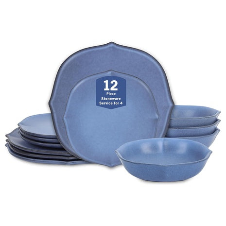 12-Piece Stone Lain Baskerville Dinnerware Set