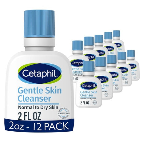 12 Cetaphil Hydrating Gentle Face Washes (2oz)