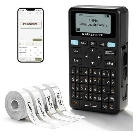 Supvan E11 Keyboard & Bluetooth Label Maker Machine With 4 Tapes