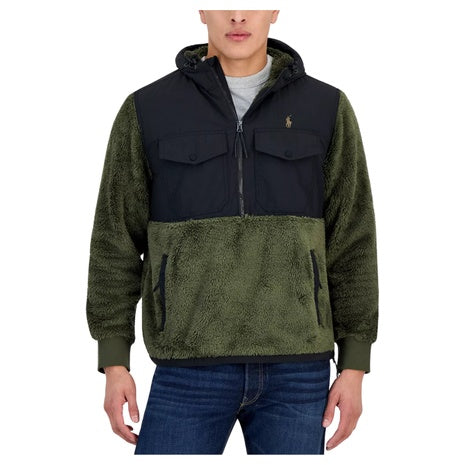 Polo Ralph Lauren Men's Hybrid Hooded Half-Zip Jacket