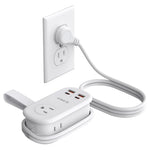 ORICO 7-in-1 65W Fast Charger GaN Travel Power Strip W/ 4ft Cord (4 Colors)