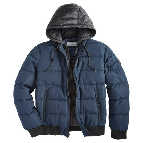 Michael Kors Men's Hooded Puffer Bomber Jacket