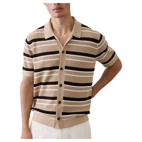 Banana Republic Factory Men's Mesh Sweater Polo