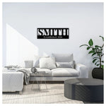 Personalized Metal Family Name Sign