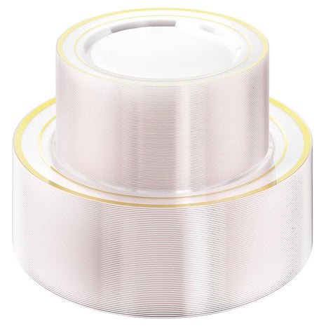 120 Disposable Plates (4 Colors)