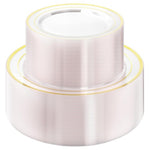 120 Disposable Plates (4 Colors)