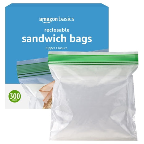 300 Amazon Basics Sandwich Storage Bags