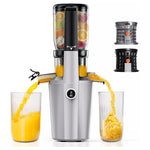 Cold Press Juicer Machine with Wide Chute and High Juice Yield