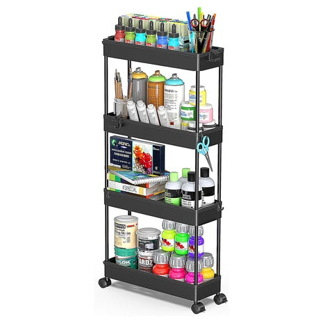 Slim Rolling Storage Cart Organizer