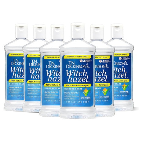 6 Bottles T.N. Dickinson's Witch Hazel Astringent