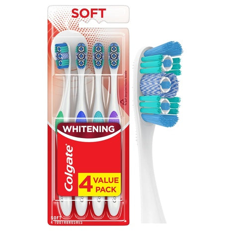 4 Colgate 360 Optic Whitening Toothbrushes