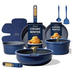 15-Piece Carote Non-Stick Ceramic Cookware Set