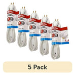 5-Pack Hyper Tough 6ft 16AWG Indoor Household Extension Cord