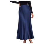 Women’s Satin High Waisted Maxi Skirts (7 Colors)