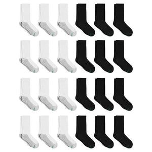 24 Pairs Hanes Boys Socks