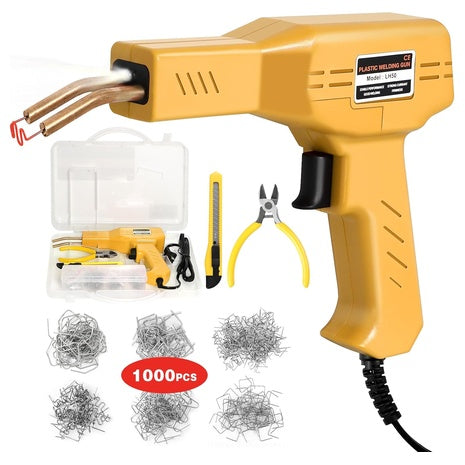 Portable Upgraded Plastic Welder W/ 1000 Staples