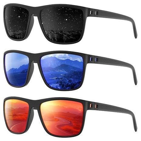 3-Pack Lightweight UV Protection Polarized Sun Glasses (Various)