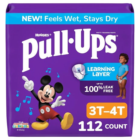 112 Pull-Ups Boys' Size 3T-4T Training Underwear