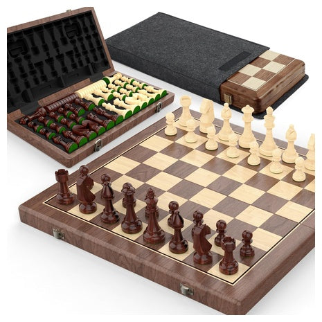 Magnetic Chess & Checkers Travel Set